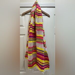 Colorful Striped Swim Wrap Cover-up Scarf